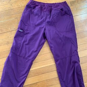 Cherokee women’s eggplant scrub pants